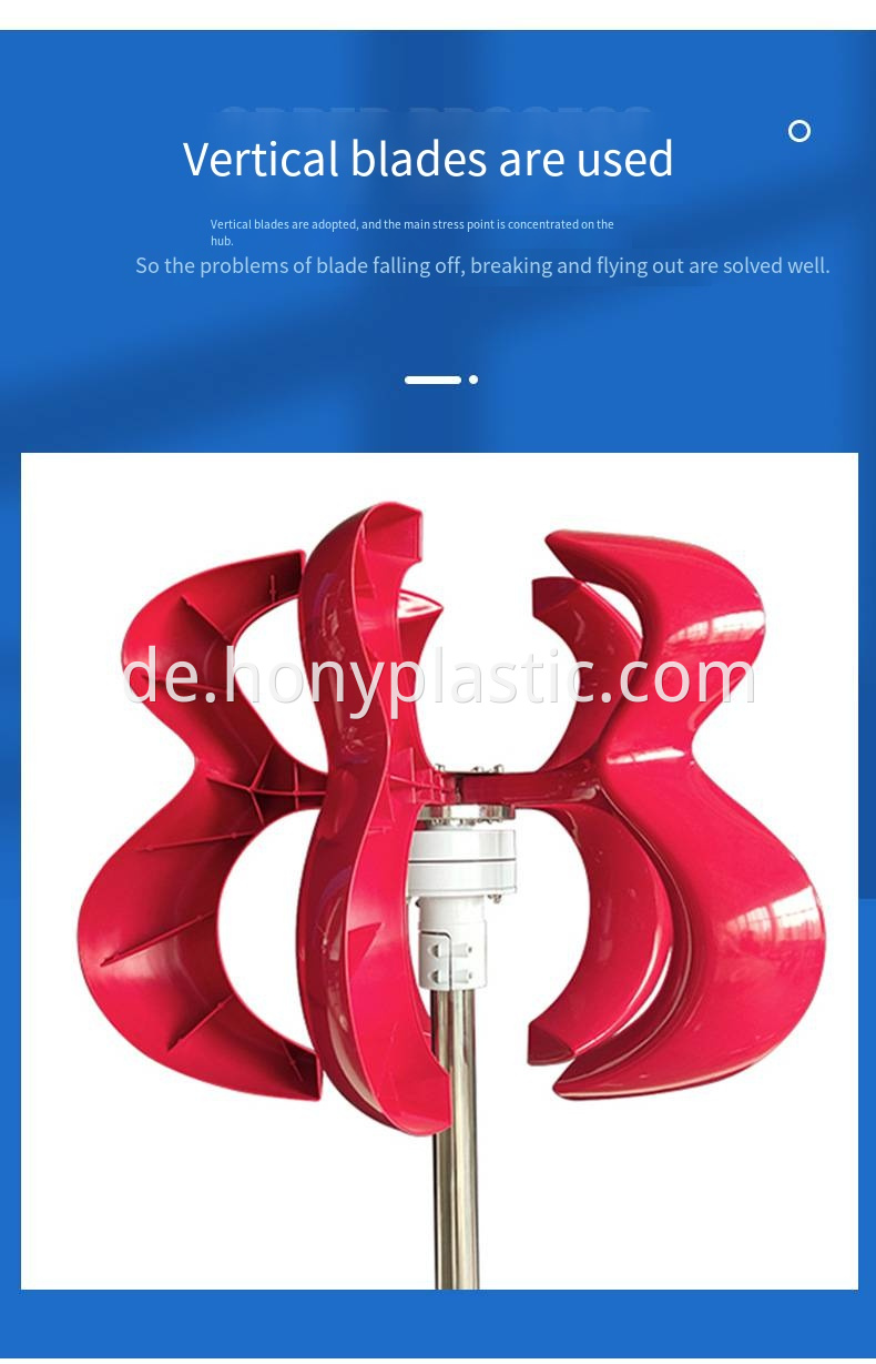 Wind power 1000W 900W 800W 700W 600W 12V24V vertical axis wind energy system red lantern wind turbine6